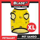 Pet Sando Yellow with Blue Piping Sando, XL Size (DG-CTN207XL)