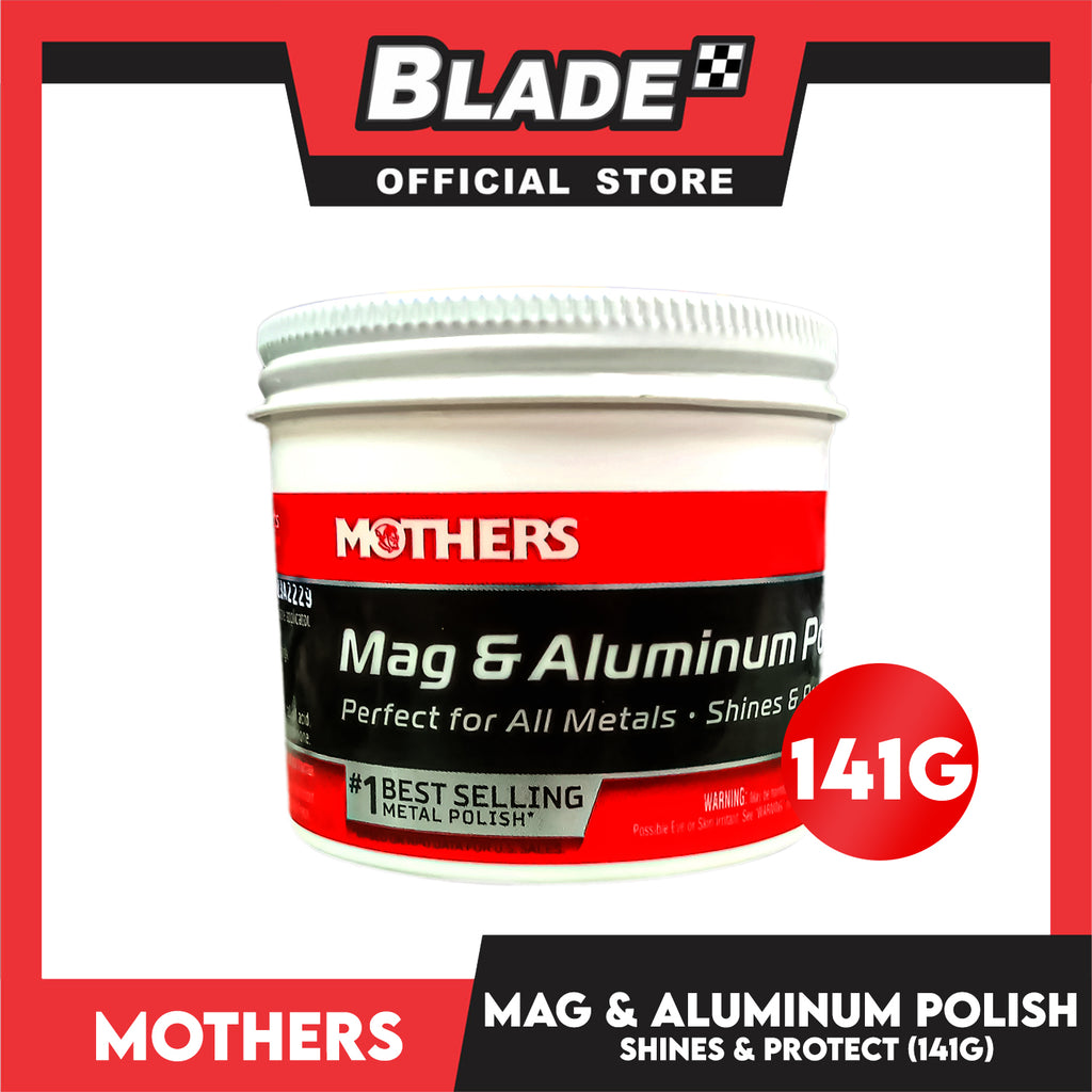 Mothers Mag and Aluminum Polish 141g Perfect for All Metals, Shine and –