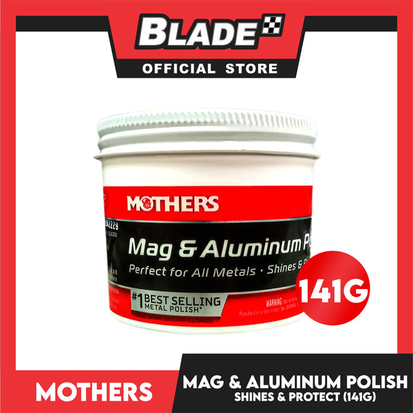 Mothers Mag and Aluminum Polish 141g Perfect for All Metals, Shine and Protects