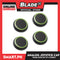 4pcs Silicone Thumb Stick Joystick Analog Grip Thumbsticks Cap Cover Case for PS4 PS3 PS2 Xbox One (Black/Green)