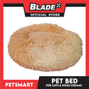Pet Bed for Cats and Dogs (Cream Color) Medium Size 55cm x 45cm x 8cm