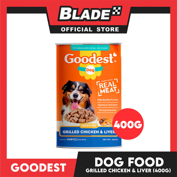 Goodest Chunks in Gravy (Grilled Chicken and Liver) Dog Wet Food 400 grams