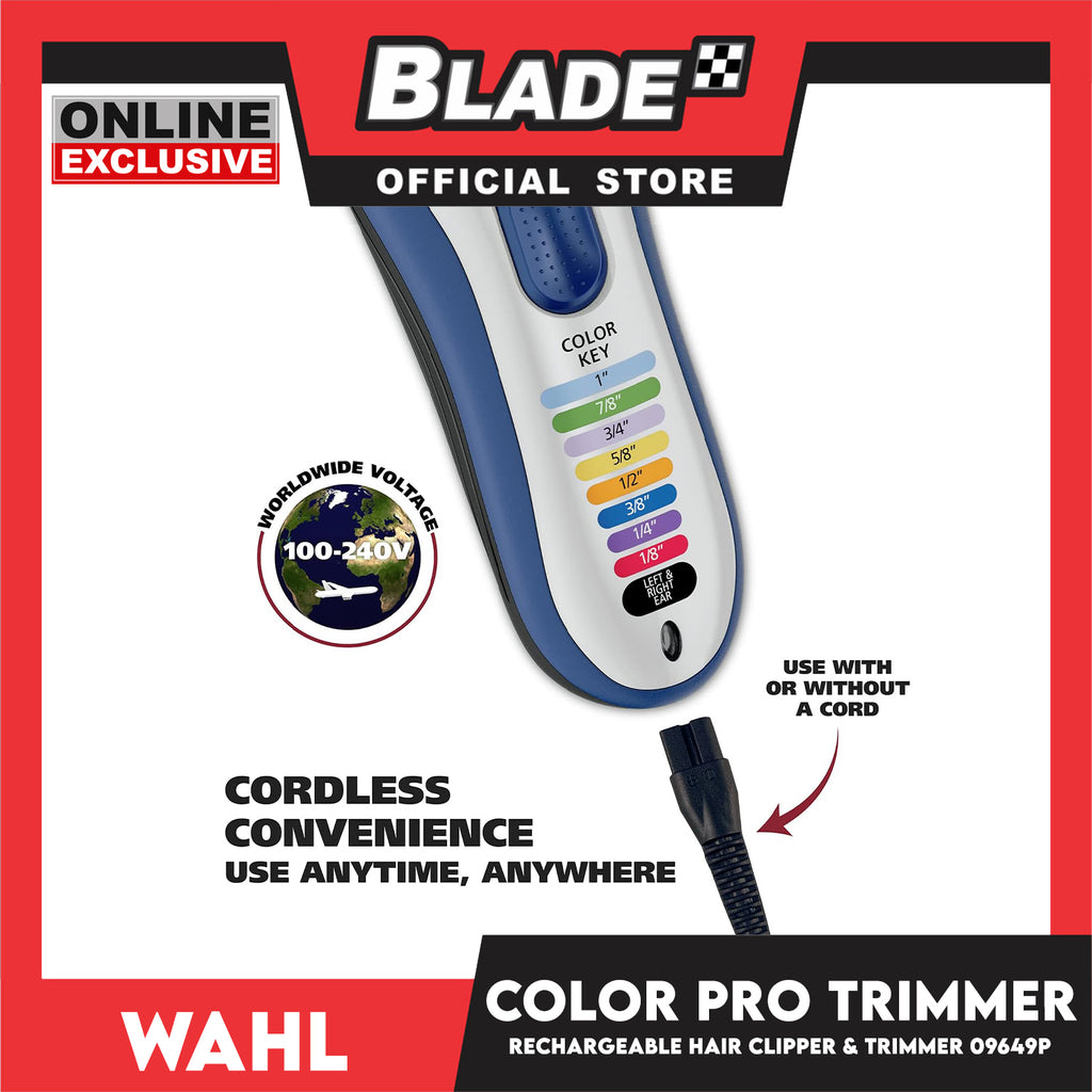 Wahl Color Pro Cordless Rechargeable Hair Clipper and Trimmer
