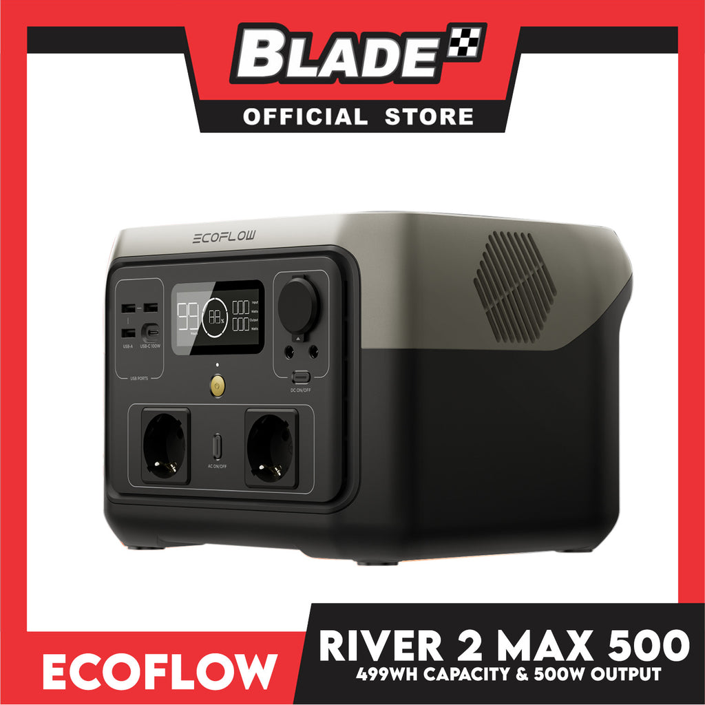 Ecoflow River 2 Max 500 Portable Power Station 499Wh 500W  blade.ph