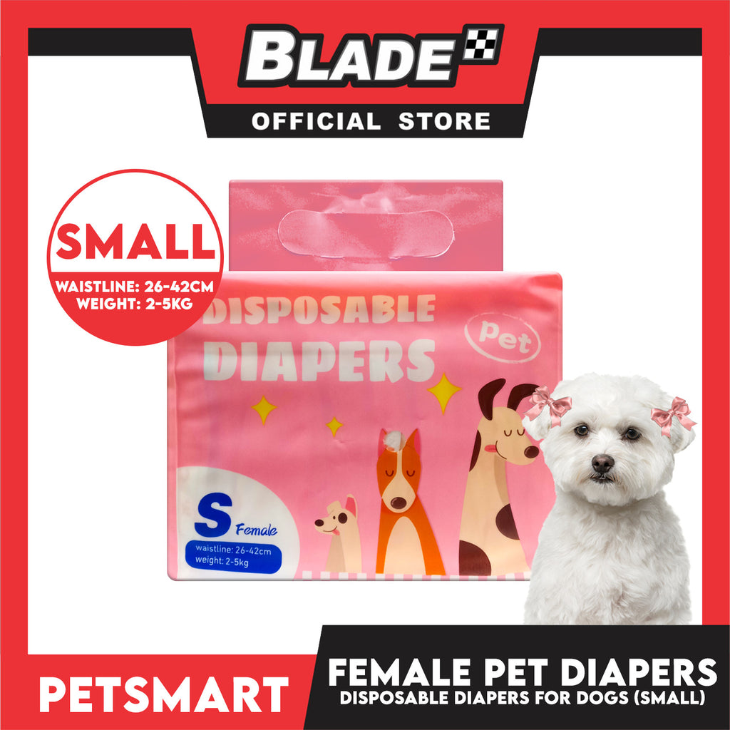 Disposable Pet Diapers for Female Dogs 2-5kg (Small)
