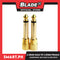 2pcs 6.35mm (1/4 Inch) Mono Plug to 3.5mm Stereo Jack Adaptor (Gold) Microphone Jack
