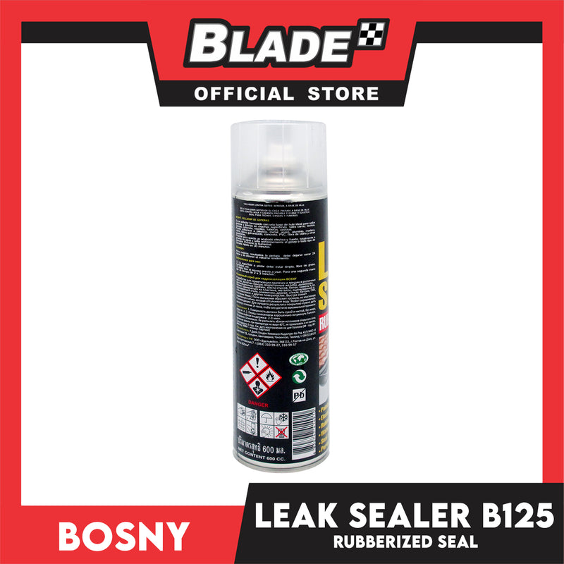 Bosny Spray Paint Leak Sealer B125 Rubber Coating Perfect for Roof, Gutters & Pipes