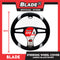 Blade Steering Wheel Cover AN8903 (Black/White) 38cm for Toyota, Mitsubishi, Honda, Hyundai, Ford, Nissan, Suzuki, Isuzu, Kia, MG and more