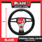 Blade Steering Wheel Cover AN8905 (Black) 38cm for Toyota, Mitsubishi, Honda, Hyundai, Ford, Nissan, Suzuki, Isuzu, Kia, MG and more