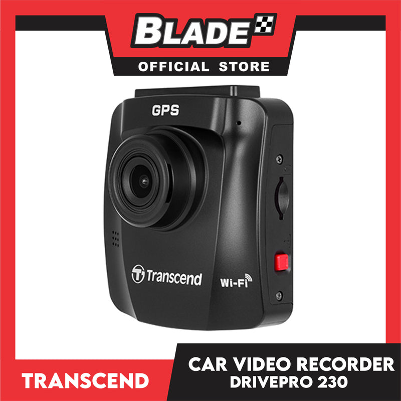 Transcend Dashcam DrivePro 230 Car Video Recorder with Suction Mount