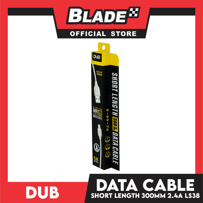 Dub Data Cable Short Length Type-C 2.4A LS38 300mm for Android