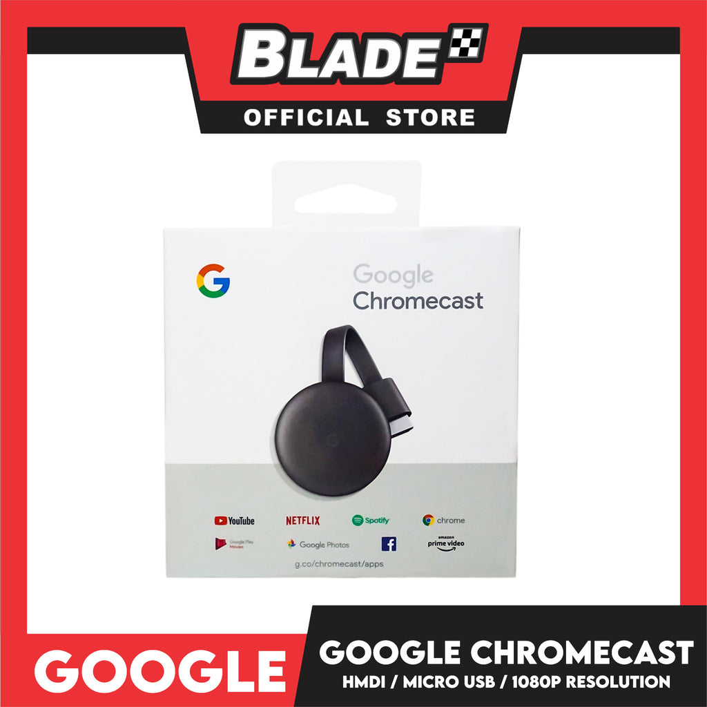 Google Chromecast 3rd Generation Streaming Device with HDMI Cable, Str – 