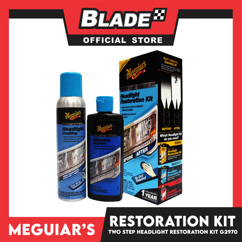 Meguiars Two Step Headlight Restoration Kit, Kit G2970 - Advance Auto Parts