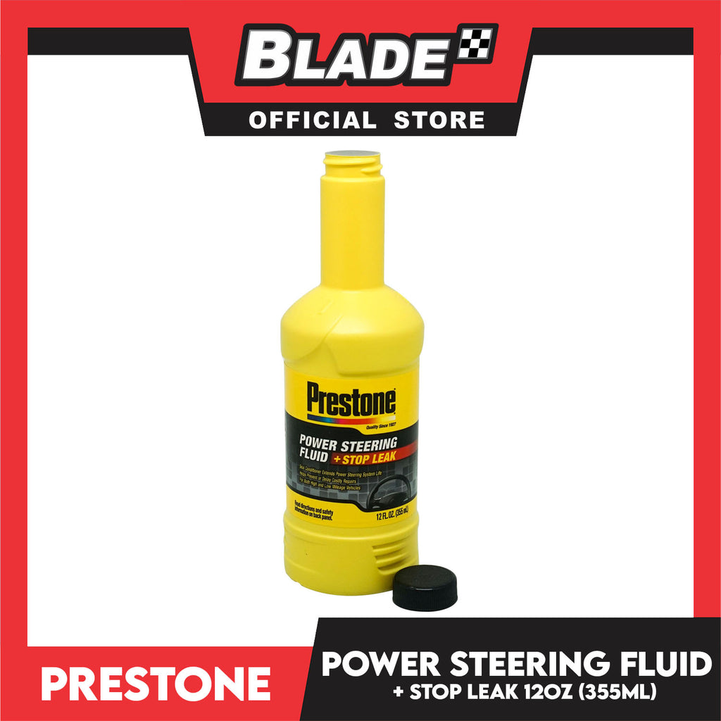 Prestone Power Steering Fluid Stop Leak 12oz (355ml) Extends Power Ste