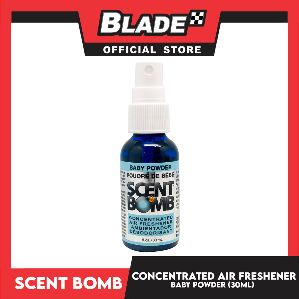 Scent Bomb 100% Oil Spray Car Air Freshener Baby Powder 2 oz Bottle