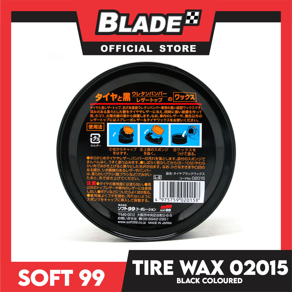 Soft99 Tire Black Wax 170g Restores The Black Pigment Broken 02015 –