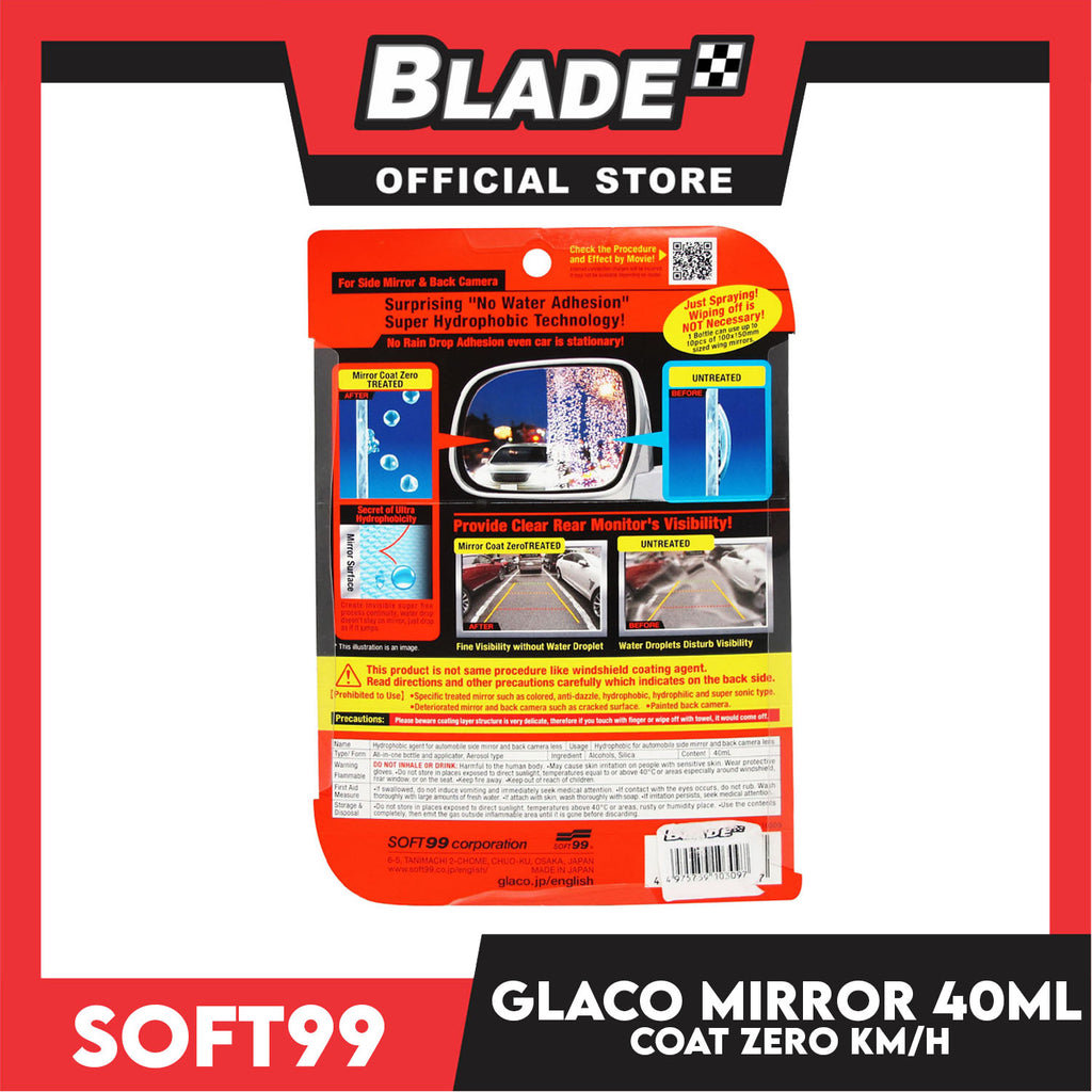 Soft99 Glaco Mirror Coat Zero This - Soft99 Philippines