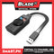 Plextone Virtual 7.1 Channel USB Sound Card Adapter External 2.0 GS3 Audio Stereo Sound Card Converter with Volume Control, 3.5mm Headset Headphone PC Laptop Desktop Windows Mac OS Linux, PS4, Plug & Play (Black)