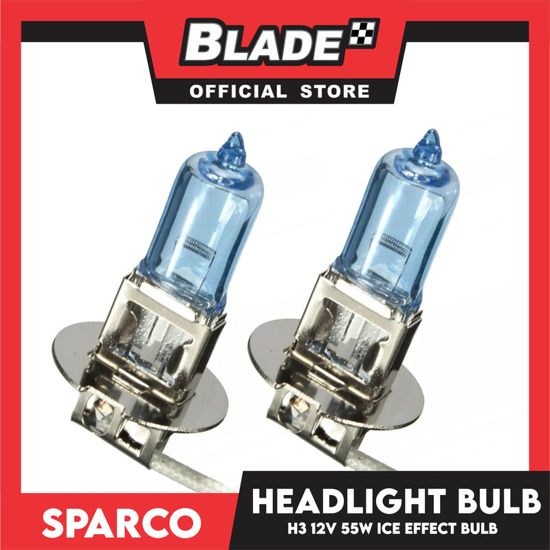 Sparco Headlight Bulb SPCB2002 H3 PK22S 12V 55W (Iced Blue) Set of 2
