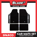 Sparco Car Mats, Floor Mats Set 4pcs 03763BAR (Black/Grey)