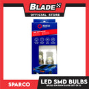 Sparco Led Smd Bulbs SPL122 G18 R10W BA15S (Set of 2) Use for Turning Light & Back-up Light