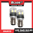 Sparco Led Smd Bulbs SPL128 S25 BAY15D (Set of 2) Use for Turning, Brake & Back-up Light