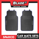 Sparco Corsa Car Mats Set of 3pcs Universal And Quick Installation SPF500BL (Black with Blue) Rubber And Durable