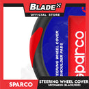 Sparco Steering Wheel Cover & Shoulder Pads SPC1116KRD (Black Red) for Toyota, Mitsubishi, Honda, Hyundai, Ford, Nissan, Suzuki, Isuzu, Kia, MG and more
