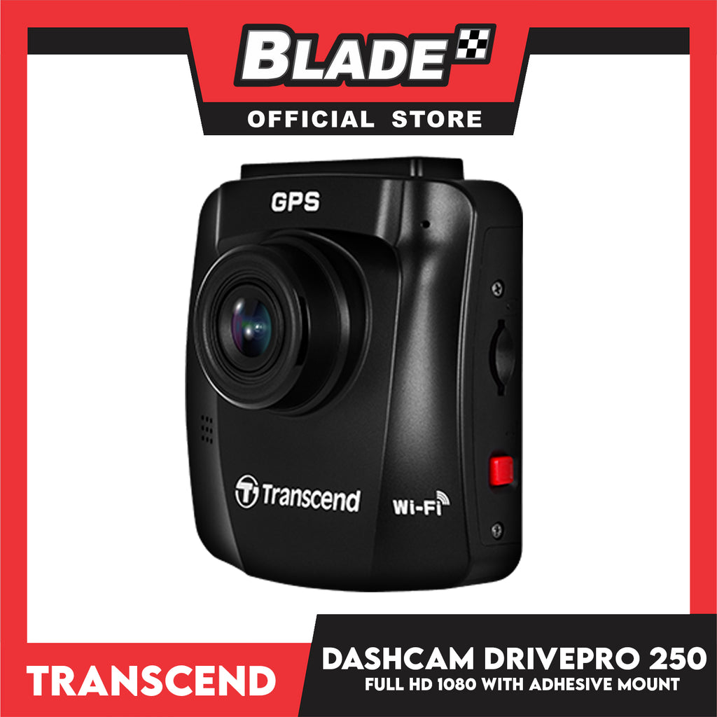 Transcend DrivePro 250 Dashcam mit GPS Blickwinkel horizontal max.=140 ° 12  V, 24 V WLAN, Akku – Conrad Electronic Schweiz