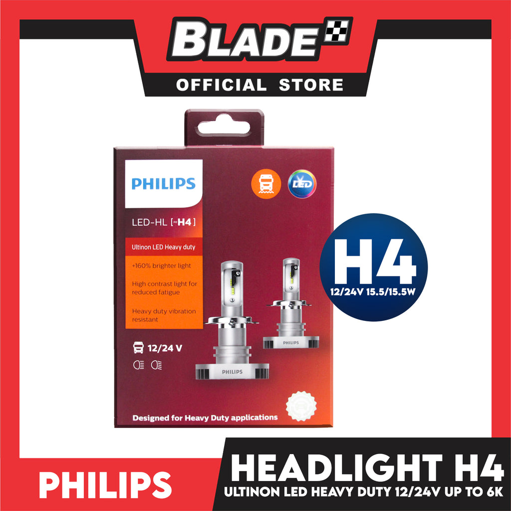 Philips LED-HL H4 Ultinon LED Heavy Duty 6000K 27342ULX2 –