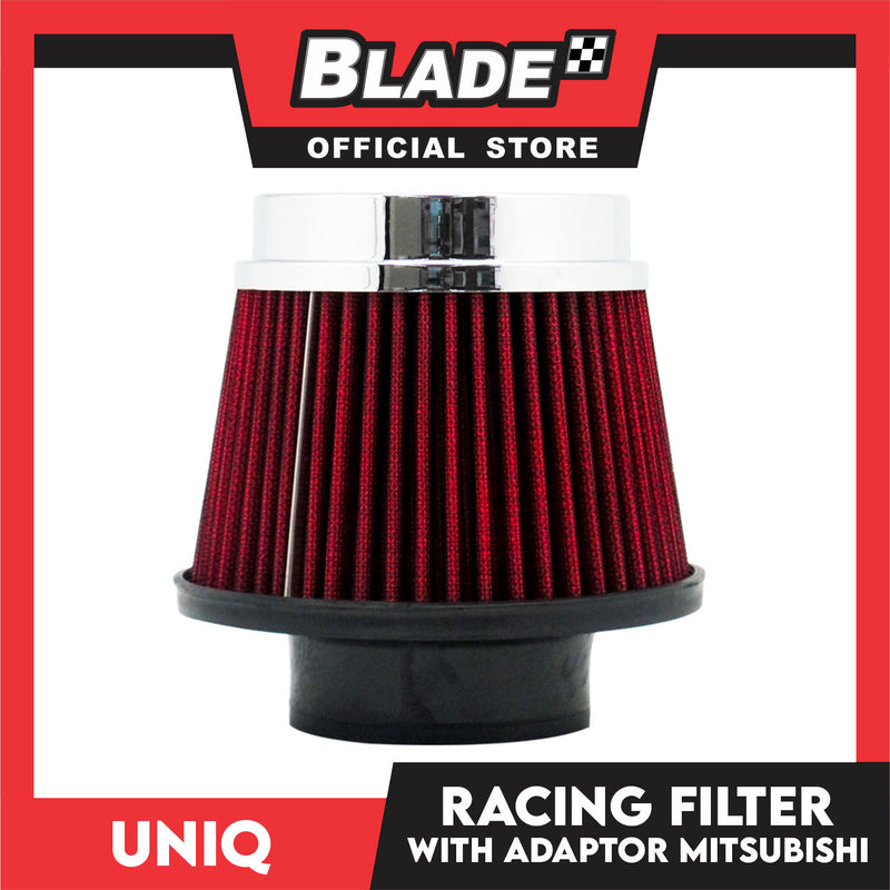 Uniq Racing Filter with Adaptor for Mitsubishi (Red)