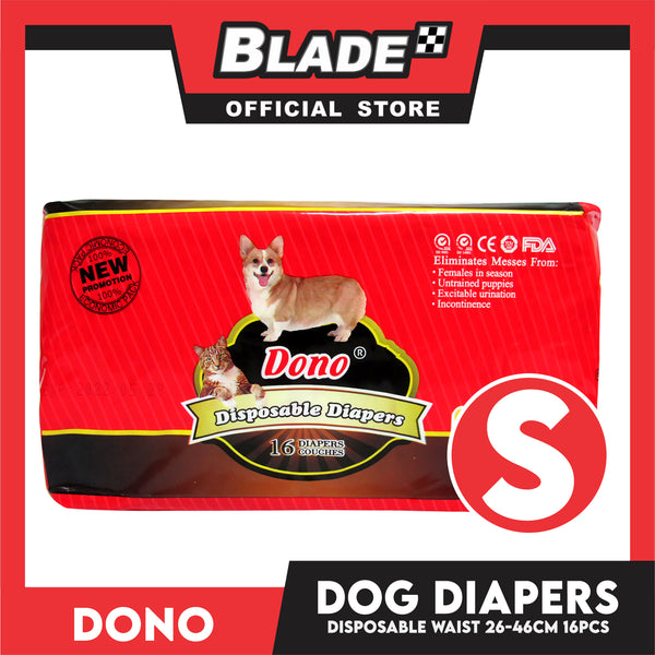 Dono Disposable Diapers Super Absorbent Small 16 pcs Dog Diaper