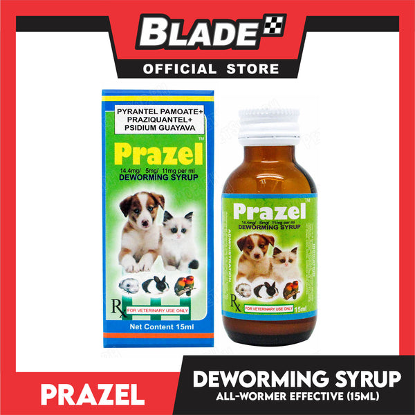 Prazel Pet Deworming Syrup 15ml For Dog And Cat Small Animals