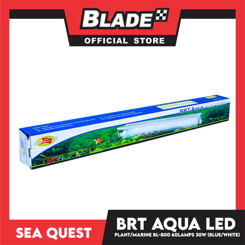 Aqua Sea Quest Product BRT Aqua Plant Marine (Blue/White) BL-800 80cm Lamp Size, 80-90cm Aquarium Size, Lamp Bead 60, 30W Power (50 Gallon)