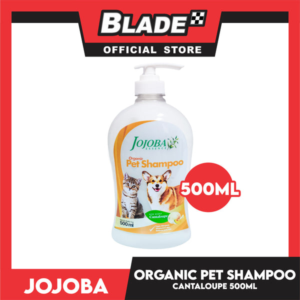 Jojoba Essence Organic Pet Shampoo 500ml (Cantaloupe) Safe For Daily Use For Your Cats And Dogs