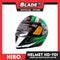 HIRO Helmet FU (XL) HD-701 Matte Black Rhyme Green Color (Modular)