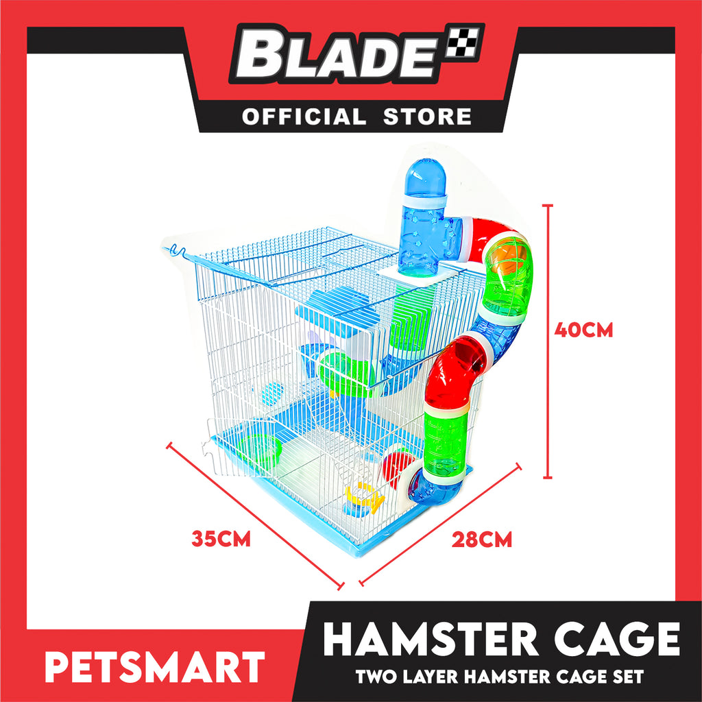 Hamster Cage (M021) Two Layer Hamster Cage Set 35cm x 28cm x 40cm ... - Modern Hamster Cage Kits For Sale