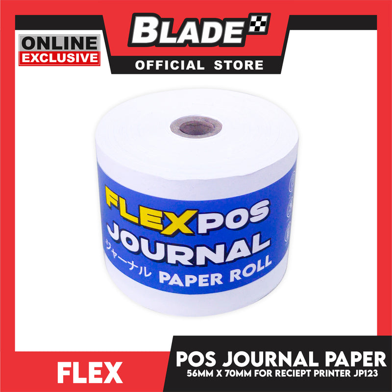Flex POS Journal Roll Paper JP123 57MM x 70MM Cash Register POS Receipt Paper