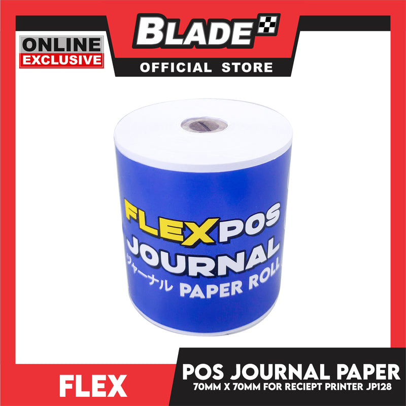 Flex POS Journal Roll Paper JP128 70MM x 70MM Cash Register POS Receipt Paper