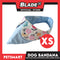 Dog Bandana, Light Blue Polka Dots with White Floral Round Collar Design DB-CTN43XS (XS) Soft and Comfortable Pet Bandana