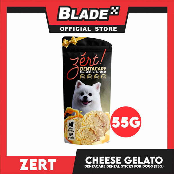 Zert Dentacare Dental Stick for Dogs 55g (Cheese Gelato)
