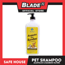 Safe House Natural Pet Care Solutions Pet Shampoo 1000ml (Acapulco and Bamboo) Healthy and Shiny Coat