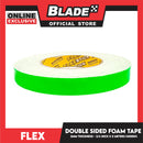 Flex Double Sided Foam Tape 3'' 2mm Thickness 3/4 inch x 5meters (Green)