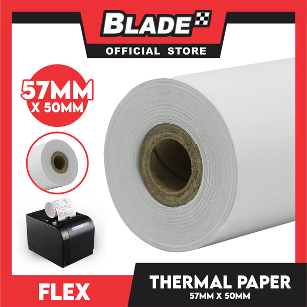Flex Thermal Paper Rolls Cash Register POS Receipt Paper 57mm x 50mm TP119