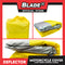 Deflector Motorcycle Cover 2-Tone Color Yellow and Silver Grey (Large)