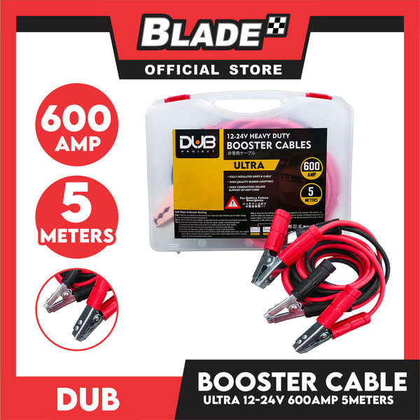Dub Booster Cables 600amp 5meters 12-24V Heavy Duty