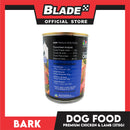Bark Premium Dog Food Chicken & lamb 375g