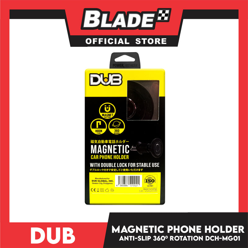 Dub Magnetic Car Phone Holder with Double Lock for Stable Use, Anti-slip, 360 Rotation DCH-MG01