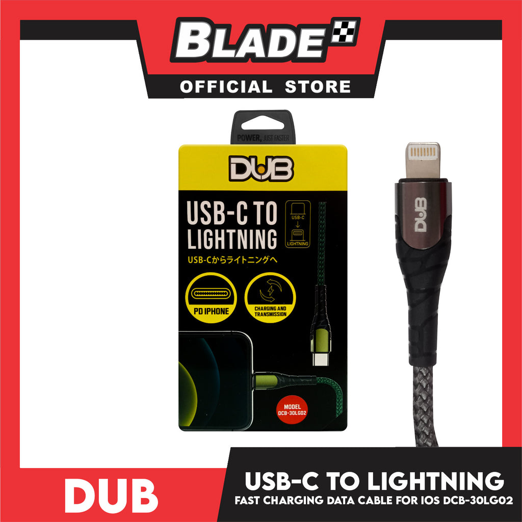 Dub USB-C to Lightning Fast Charging Data Cable for Mobile Devices