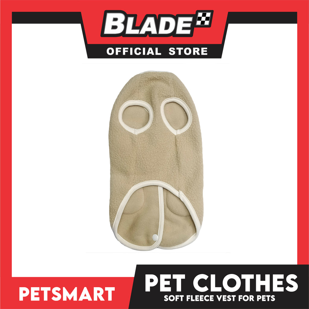 Pet Clothes Bunny Soft Fleece Vest Sando Shirt Brown (Medium) for